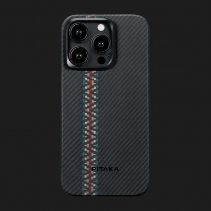Чохол Pitaka Fusion Weaving MagEZ Case 4 для iPhone 15 Pro (Rhapsody) в Хмельницькому