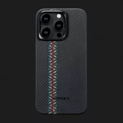 Чехол Pitaka Fusion Weaving MagEZ Case 4 для iPhone 15 Pro (Rhapsody) в Коломые