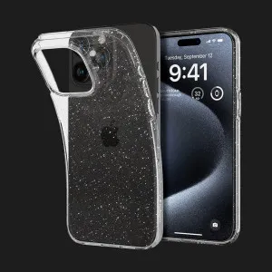 Чехол Spigen Liquid Crystal Glitter для iPhone 15 Pro (Crystal Quartz) в Хмельницком