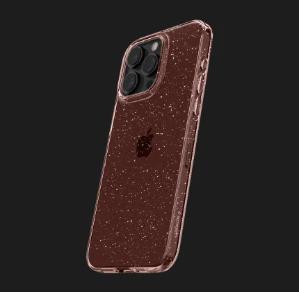 Чехол Spigen Liquid Crystal Glitter для iPhone 15 Pro (Rose Quartz)