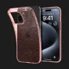 Чехол Spigen Liquid Crystal Glitter для iPhone 15 Pro (Rose Quartz)