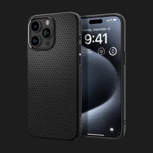 Чехол Spigen Liquid Air для iPhone 15 Pro (Matte Black) в Хмельницком