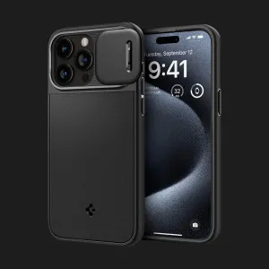 Чехол Spigen Optik Armor MagSafe для iPhone 15 Pro (Black) в Белой Церкви
