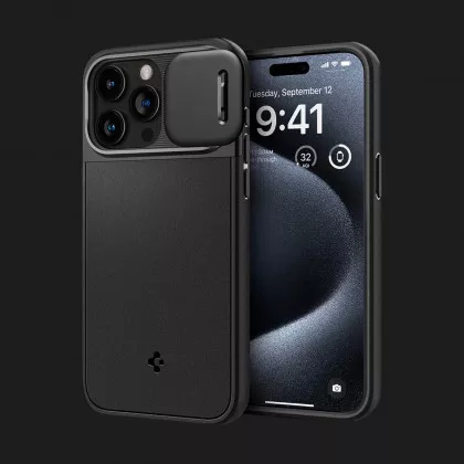Чохол Spigen Optik Armor MagSafe для iPhone 15 Pro (Black)