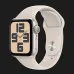 Apple Watch SE 2 44mm Starlight Aluminum Case with Starlight Sport Band (S/M) (MRE43) 2023