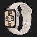 Apple Watch SE 2 44mm Starlight Aluminum Case with Starlight Sport Band (M/L) (MRE53) 2023