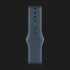 Apple Watch SE 2 44mm Silver Aluminum Case with Storm Blue Sport Band (S/M) (MREC3) 2023