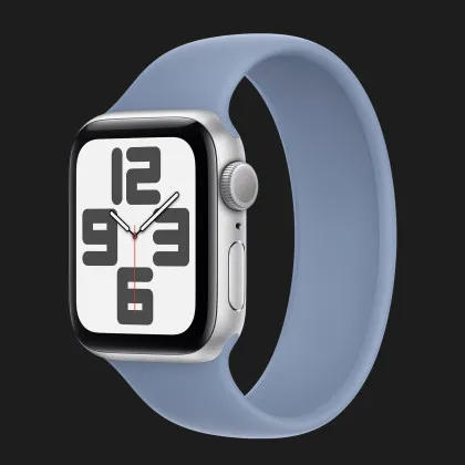 Apple Watch SE 2 44mm Silver Aluminum Case with Winter Blue Sport Loop (MREF3) 2023
