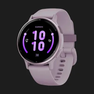 Garmin Vivoactive 5 Metallic Orchid Aluminum Bezel with Orchid Case and Silicone Band в Бердичеві