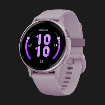 Garmin Vivoactive 5 Metallic Orchid Aluminum Bezel with Orchid Case and Silicone Band Калуше