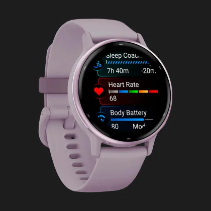 Garmin Vivoactive 5 Metallic Orchid Aluminum Bezel with Orchid Case and Silicone Band в Новом Роздоле