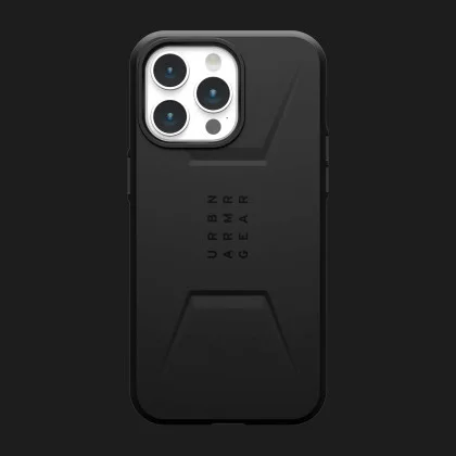 Чохол UAG Civilian MagSafe для iPhone 15 Pro Max (Black)