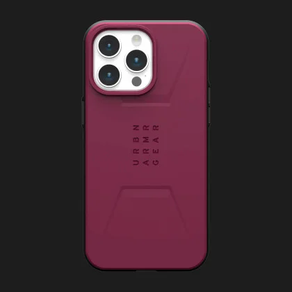 Чохол UAG Civilian MagSafe для iPhone 15 Pro Max (Bordeaux)