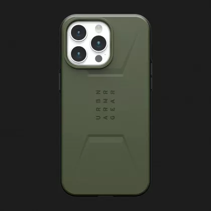 Чохол UAG Civilian MagSafe для iPhone 15 Pro (Olive Drab) в Трускавці