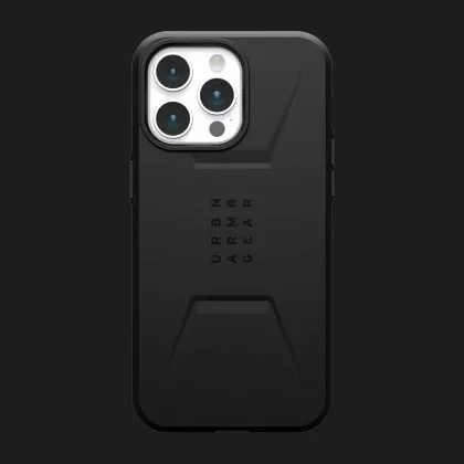 Чохол UAG Civilian MagSafe для iPhone 15 Pro (Black) в Трускавці