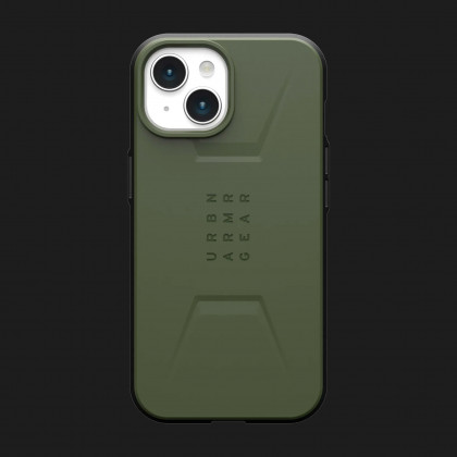 Чохол UAG Civilian MagSafe для iPhone 15 (Olive Drab)