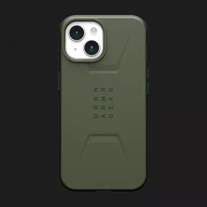 Чехол UAG Civilian MagSafe для iPhone 15 (Olive Drab) в Виноградове