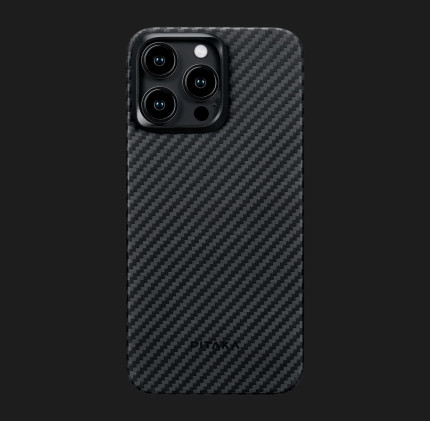 Чохол Pitaka MagEZ Case 4 для iPhone 15 Pro (Black/Gray Twill)