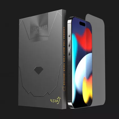 Защитное стекло iLera DeLuxe Frosted FullCover Glass для iPhone 15 Plus во Львове