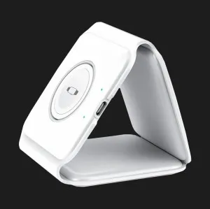 Беспроводная зарядка WiWU Foldable 3 in 1 Wireless Charger M6 (White) в Хмельницком