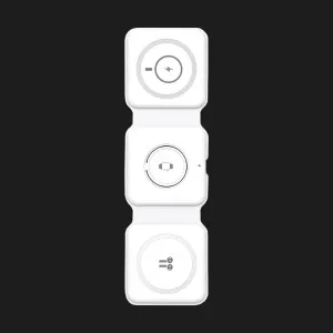 Беспроводная зарядка WiWU Foldable 3 in 1 Wireless Charger M6 (White) в Хмельницком