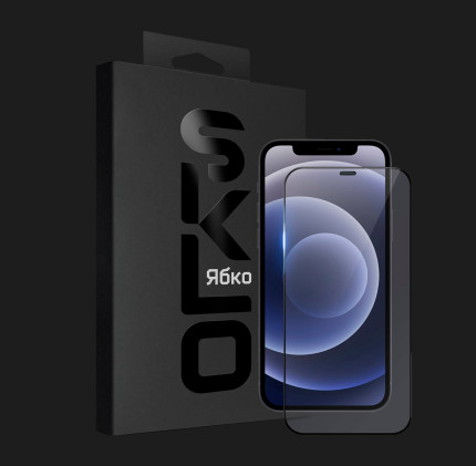 Захисне скло SKLO HD 2.5D Fullcover для iPhone 12 Pro/12