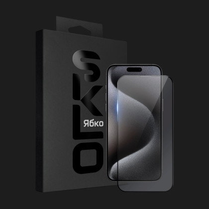 Захисне скло SKLO HD 2.5D Deluxe Fullcover для iPhone 15 Pro Max в Житомирі