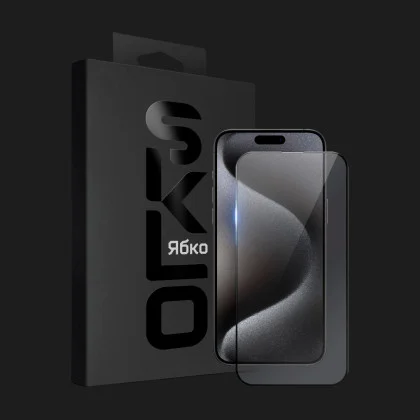 Захисне скло SKLO HD 2.5D Deluxe Fullcover для iPhone 15 Pro Max в Нововолинську