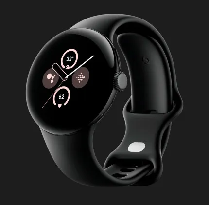 Смарт-годинник Google Pixel Watch 2 Matte Black Aluminum Case/Obsidian Active Band