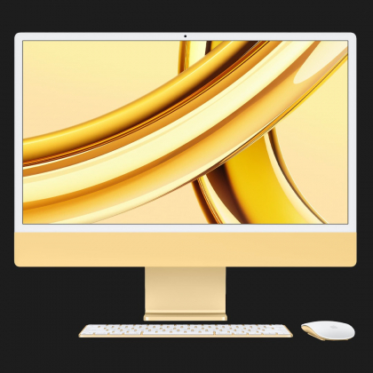 Apple iMac 24 with Retina 4.5K, Apple M3, 256GB, 8 CPU / 10 GPU, 8GB RAM, Yellow (Z19F) (2023)
