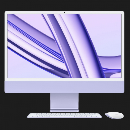 Apple iMac 24 with Retina 4.5K, Apple M3, 1TB, 8 CPU / 10 GPU, 16GB RAM, Purple (Z19Q0001L)