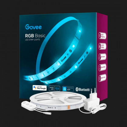 Лента светодиодная умная Govee H615A RGB Smart Wi-Fi + Bluetooth LED Strip Lights 5м (White) в Хусті
