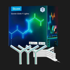 Набор настенных светильников Govee H6065 Y Shape Light Panel 7шт RGB (White) в Александрии