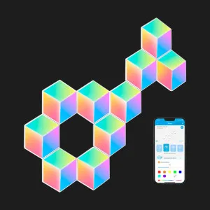 Набор настенных светильников Govee H6066 Glide Hexa Pro LED Light Panels 10шт RGB (White) в Александрии