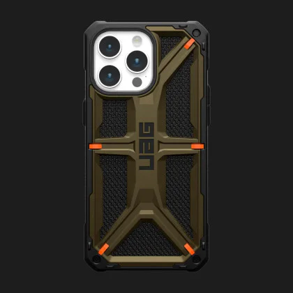 Чохол UAG Monarch Kevlar MagSafe для iPhone 15 Pro Max (Kevlar Elemental Green) в Чернівцях