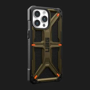 Чехол UAG Monarch Kevlar MagSafe для iPhone 15 Pro Max (Kevlar Elemental Green) в Сваляве