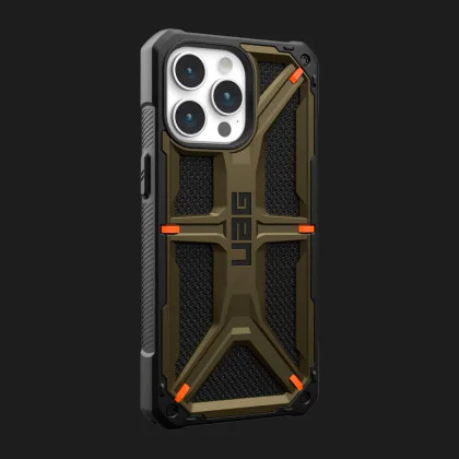 Чохол UAG Monarch Kevlar MagSafe для iPhone 15 Pro Max (Kevlar Elemental Green) в Кам'янці - Подільскому