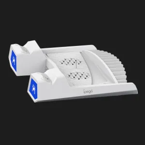Зарядна станція iPega PG-P5023A із системою охолодження для Sony PS5/PS Slim PS5/PRO (White) в Олександрії