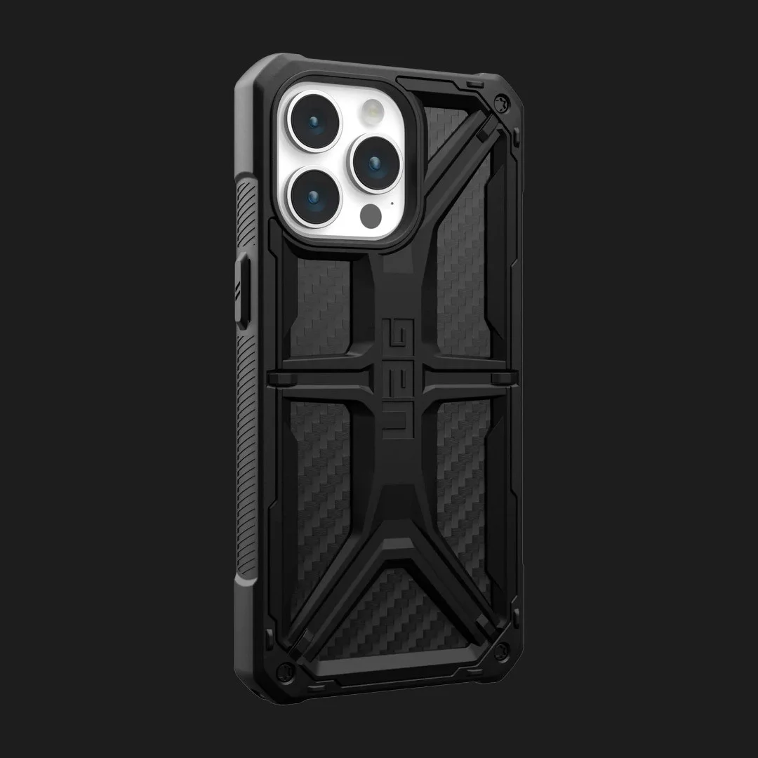 Купить Чехол UAG Monarch для iPhone 15 Pro Max (Carbon Fiber) — цены ⚡,  отзывы ⚡, характеристики — ЯБКО