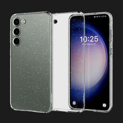 Чохол Spigen Liquid Crystal Glitter для Samsung Galaxy S23+ (Crystal Quartz)