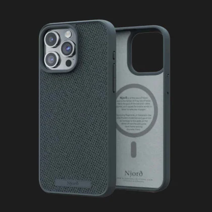 Чохол Elements Njord Fabric MagSafe Case для iPhone 15 Pro (Dark Grey)