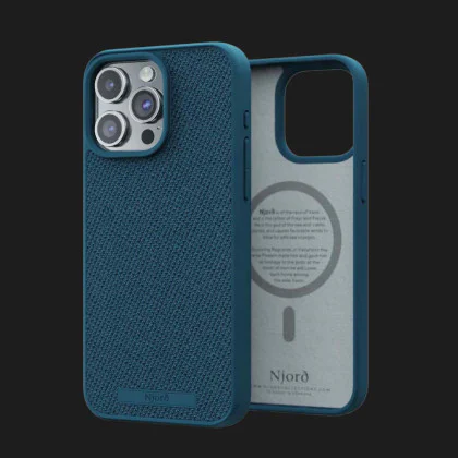 Чохол Elements Njord Fabric MagSafe Case для iPhone 15 Pro (Deep Sea)