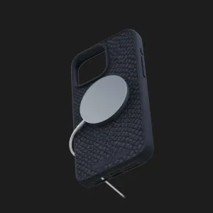 Чохол Elements Njord Salmon Leather MagSafe Case для iPhone 15 Pro Max (Black) в Сваляві