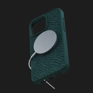 Чохол Elements Njord Salmon Leather MagSafe Case для iPhone 15 Pro (Dark Green) в Хмельницькому