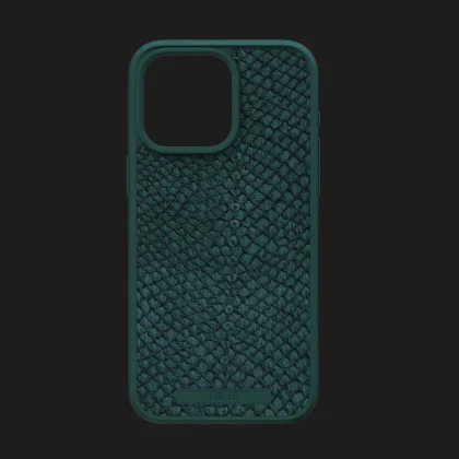 Чохол Elements Njord Salmon Leather MagSafe Case для iPhone 15 Pro (Dark Green) в Ковелі