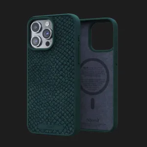 Чохол Elements Njord Salmon Leather MagSafe Case для iPhone 15 Pro (Dark Green) в Хмельницькому