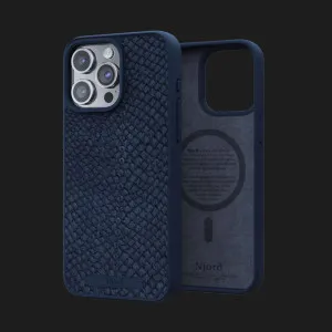 Чохол Elements Njord Salmon Leather MagSafe Case для iPhone 15 Pro (Petrol Blue) в Хмельницькому
