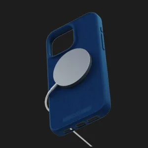 Чохол Elements Njord Suede MagSafe Case для iPhone 15 Pro (Navy Blue) в Хмельницькому