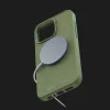 Чохол Elements Njord Suede MagSafe Case для iPhone 15 Pro Max (Olive)