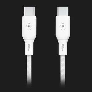 Кабель Belkin Braided USB-C 100W 2m (White) в Хмельницком